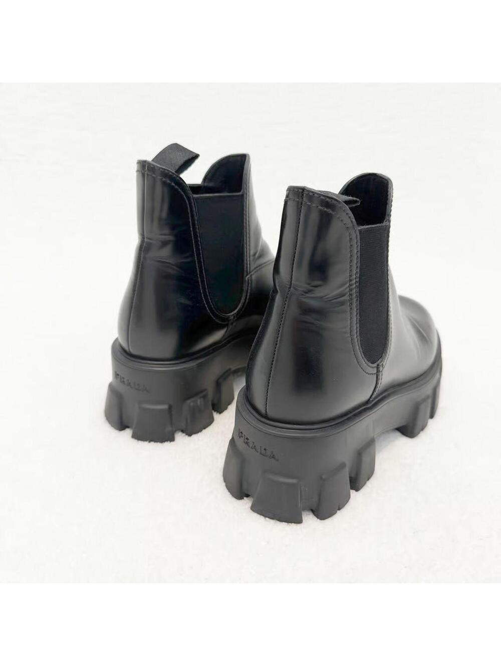 prada leather chelsea boots size 7 - Picture 2 of 6